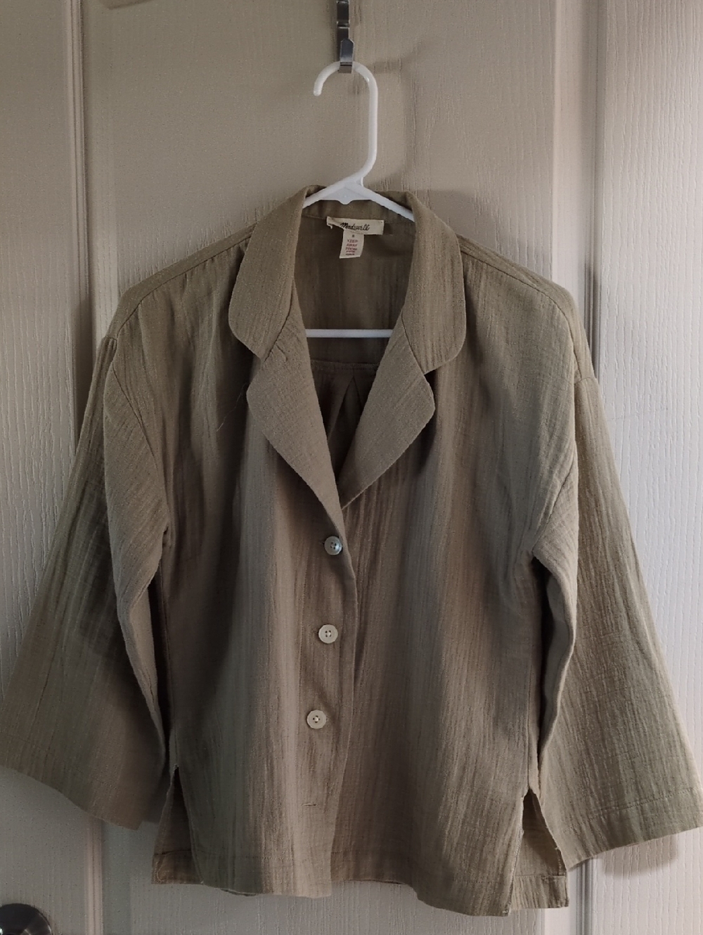 Madewell Double-Gauze Oversized Pajama Shirt